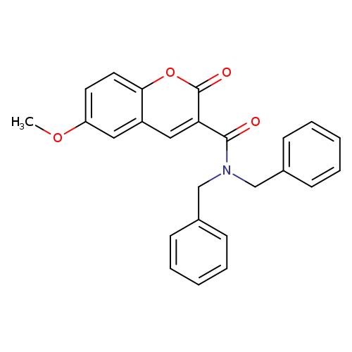 N,N-dibenzyl-6-methoxy-2-oxo-2H-chromene-3-carboxamide
