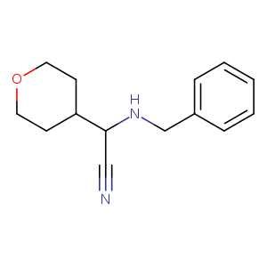 2H-Pyran-4-acetonitrile, tetrahydro-α-[(phenylmethyl)amino]-