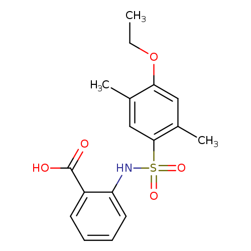 2-(4-ethoxy-2,5-dimethylbenzenesulfonamido)benzoic acid
