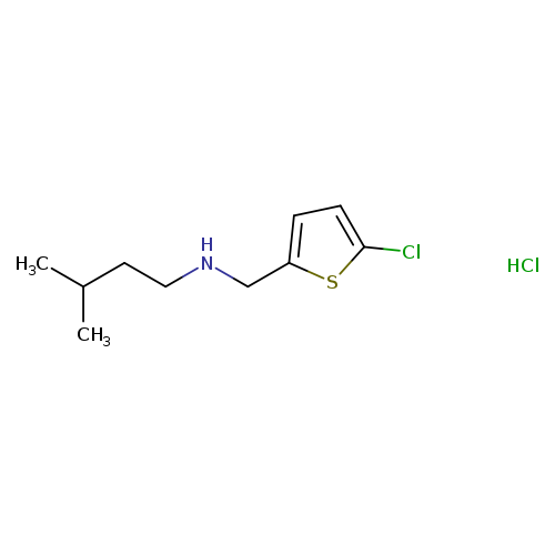 [(5-chlorothiophen-2-yl)methyl](3-methylbutyl)aminehydrochloride
