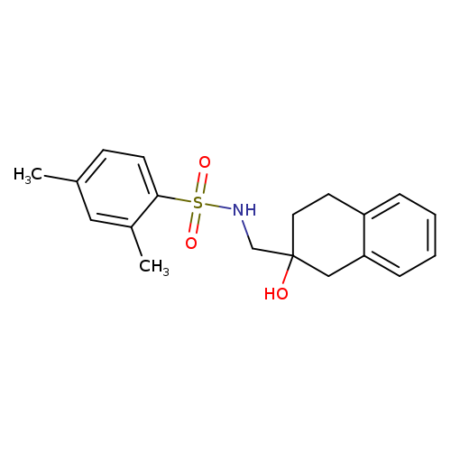 N-[(2-hydroxy-1,2,3,4-tetrahydronaphthalen-2-yl)methyl]-2,4-dimethylbenzene-1-sulfonamide