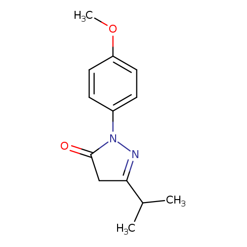 1-(4-methoxyphenyl)-3-(propan-2-yl)-4,5-dihydro-1H-pyrazol-5-one