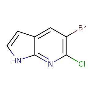 1H-Pyrrolo[2,3-b]pyridine, 5-broMo-6-chloro-