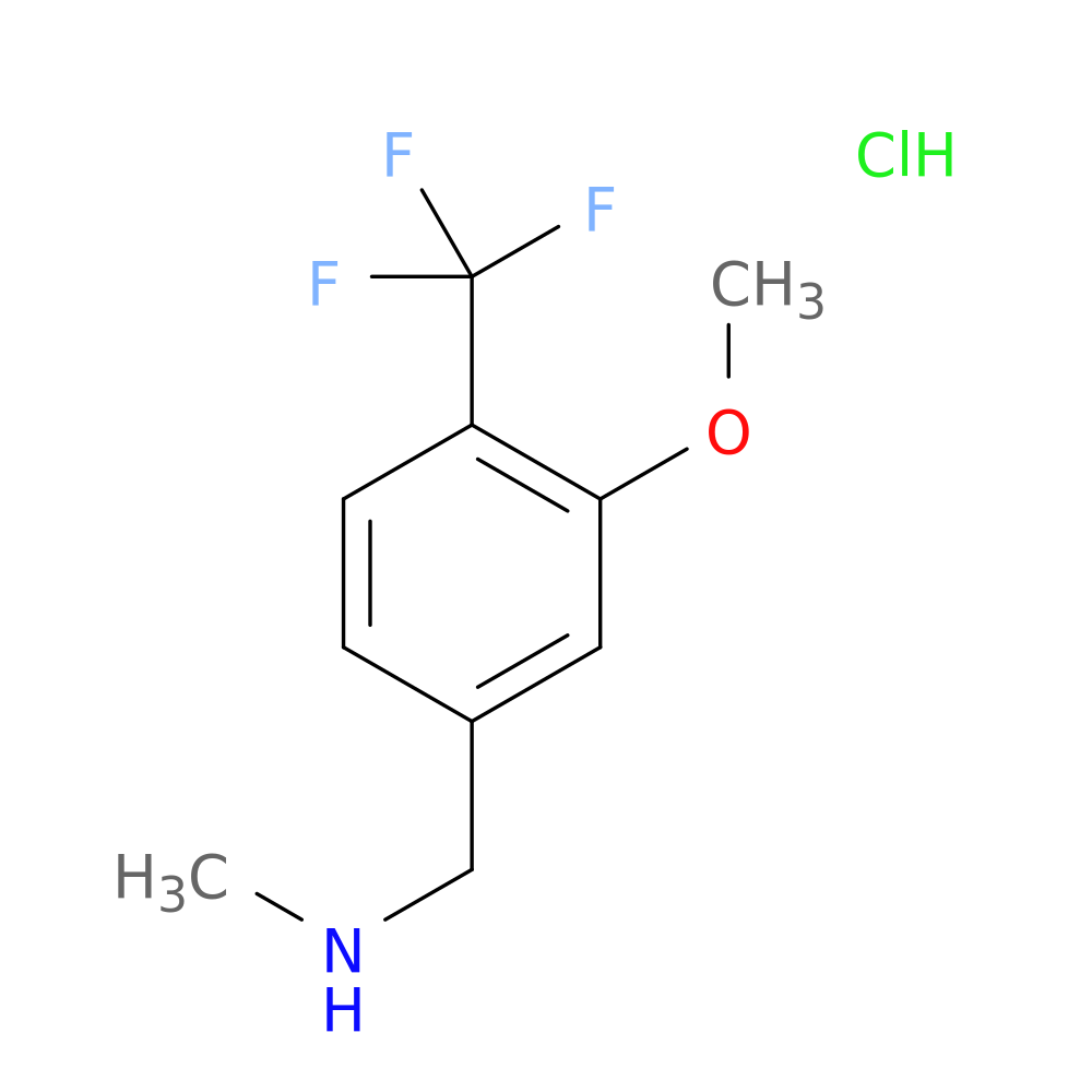 {[3-methoxy-4-(trifluoromethyl)phenyl]methyl}(methyl)amine hydrochloride
