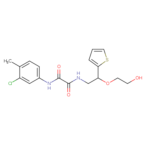 N'-(3-chloro-4-methylphenyl)-N-[2-(2-hydroxyethoxy)-2-(thiophen-2-yl)ethyl]ethanediamide