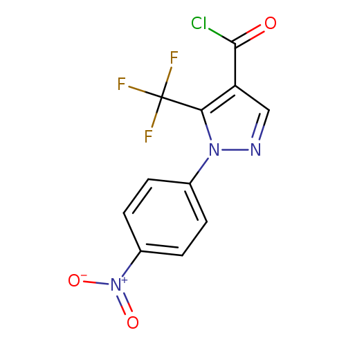 1-(4-Nitrophenyl)-5-(trifluoromethyl)pyrazole-4-carbonyl chloride