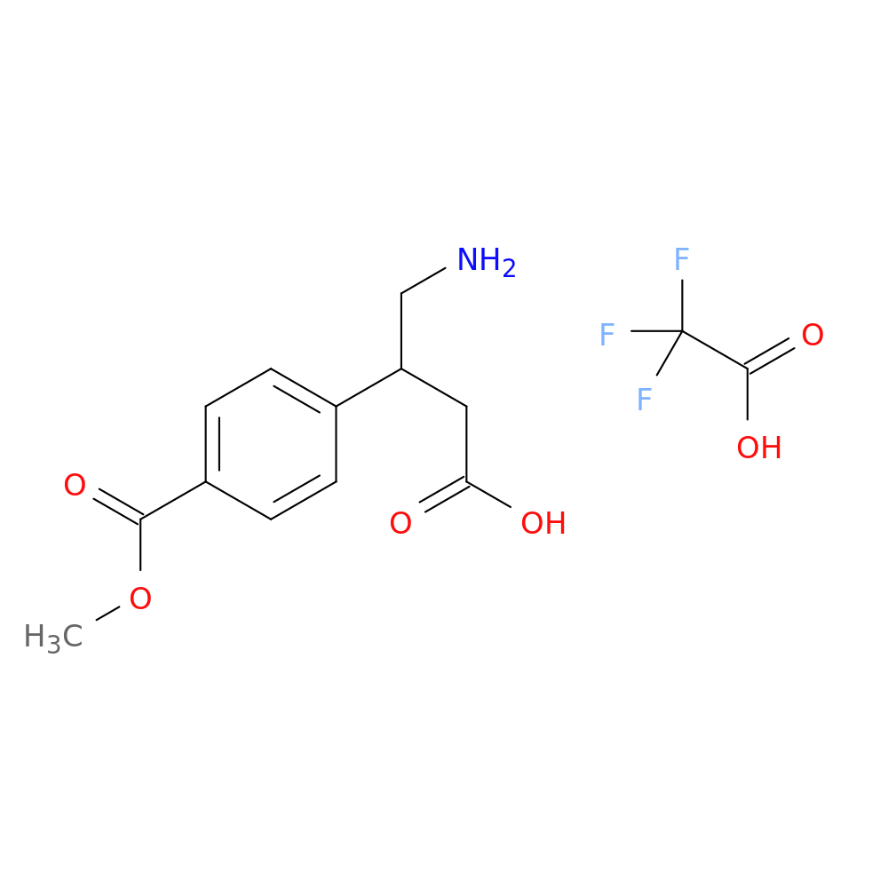 4-amino-3-[4-(methoxycarbonyl)phenyl]butanoic acid; trifluoroacetic acid