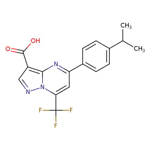 5-(4-Isopropylphenyl)-7-(trifluoromethyl)pyrazolo[1,5-a]pyrimidine-3-carboxylic acid