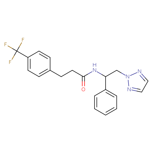 N-[1-phenyl-2-(2H-1,2,3-triazol-2-yl)ethyl]-3-[4-(trifluoromethyl)phenyl]propanamide