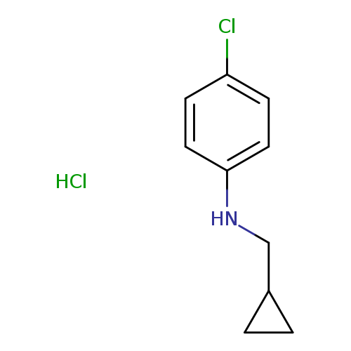 Benzenamine, 4-chloro-N-(cyclopropylmethyl)-, hydrochloride (1:1)
