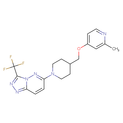 2-methyl-4-({1-[3-(trifluoromethyl)-[1,2,4]triazolo[4,3-b]pyridazin-6-yl]piperidin-4-yl}methoxy)pyridine