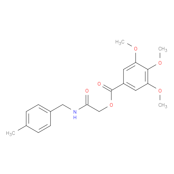 {[(4-methylphenyl)methyl]carbamoyl}methyl 3,4,5-trimethoxybenzoate