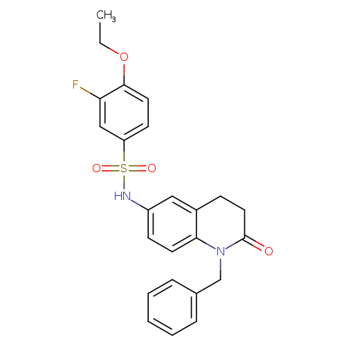 N-(1-benzyl-2-oxo-1,2,3,4-tetrahydroquinolin-6-yl)-4-ethoxy-3-fluorobenzene-1-sulfonamide