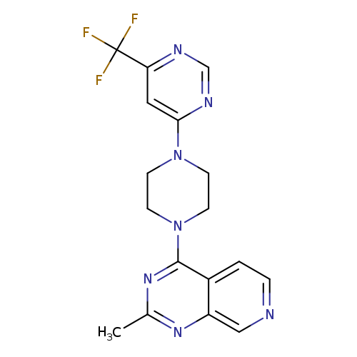 4-(4-{2-methylpyrido[3,4-d]pyrimidin-4-yl}piperazin-1-yl)-6-(trifluoromethyl)pyrimidine