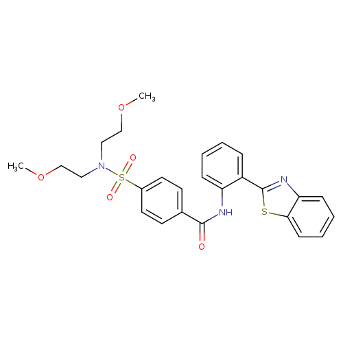 N-[2-(1,3-benzothiazol-2-yl)phenyl]-4-[bis(2-methoxyethyl)sulfamoyl]benzamide
