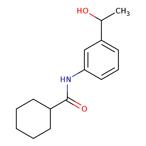Cyclohexanecarboxamide, N-[3-(1-hydroxyethyl)phenyl]- (9CI)