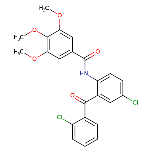 N-[4-chloro-2-(2-chlorobenzoyl)phenyl]-3,4,5-trimethoxybenzamide