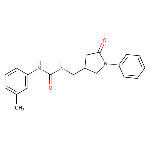 1-(3-methylphenyl)-3-[(5-oxo-1-phenylpyrrolidin-3-yl)methyl]urea