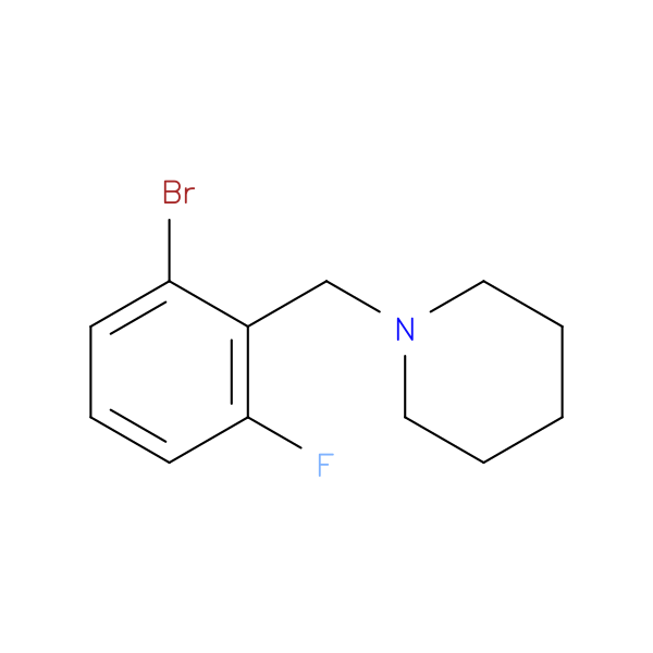 1-[(2-Bromo-6-fluorophenyl)methyl]piperidine