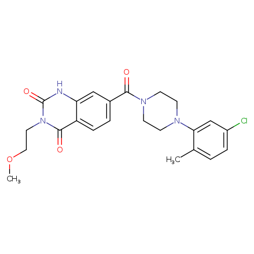 7-[4-(5-chloro-2-methylphenyl)piperazine-1-carbonyl]-3-(2-methoxyethyl)-1,2,3,4-tetrahydroquinazoline-2,4-dione