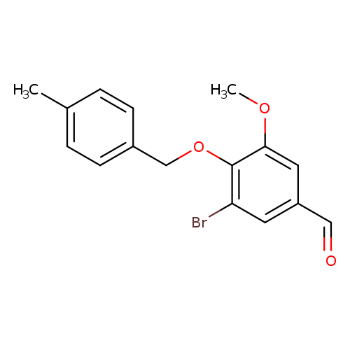 3-bromo-5-methoxy-4-[(4-methylbenzyl)oxy]benzaldehyde