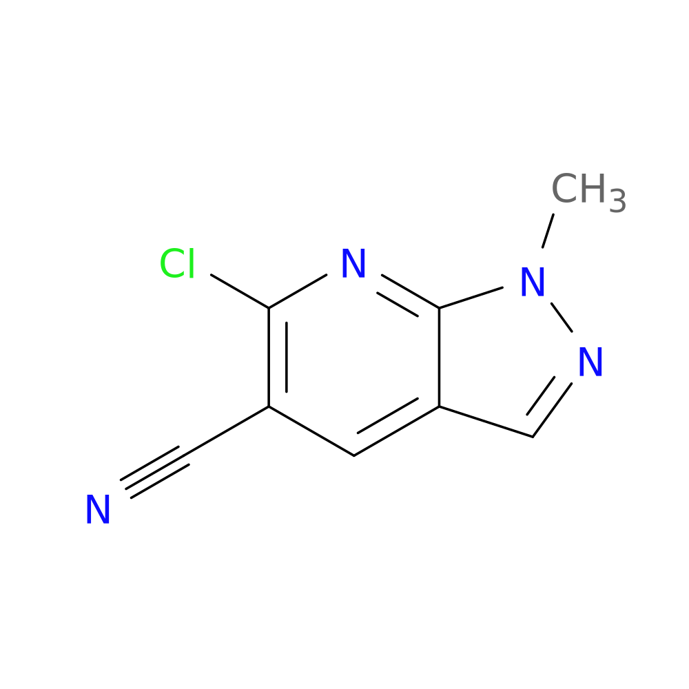 6-chloro-1-methyl-1H-pyrazolo[3,4-b]pyridine-5-carbonitrile