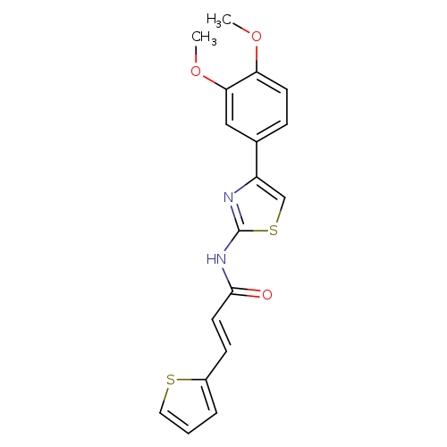 (2E)-N-[4-(3,4-dimethoxyphenyl)-1,3-thiazol-2-yl]-3-(thiophen-2-yl)prop-2-enamide