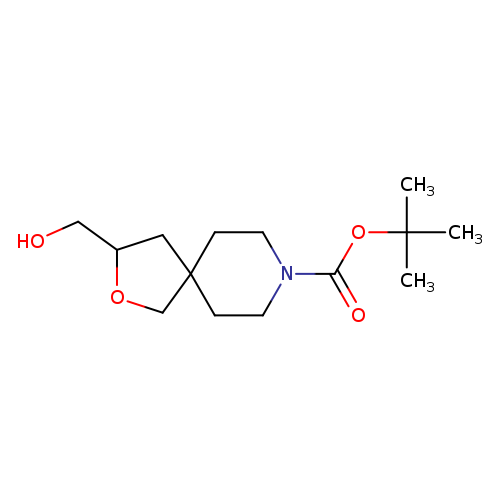 2-Oxa-8-azaspiro[4.5]decane-8-carboxylic acid, 3-(hydroxymethyl)-, 1,1-dimethylethyl ester