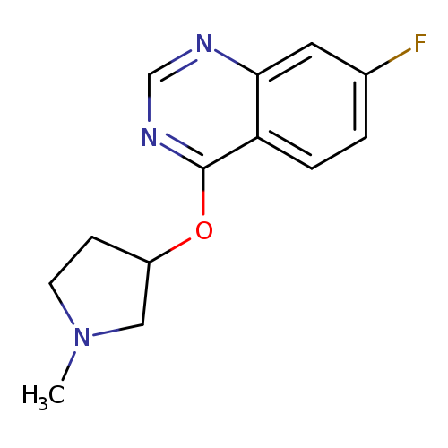 7-fluoro-4-[(1-methylpyrrolidin-3-yl)oxy]quinazoline