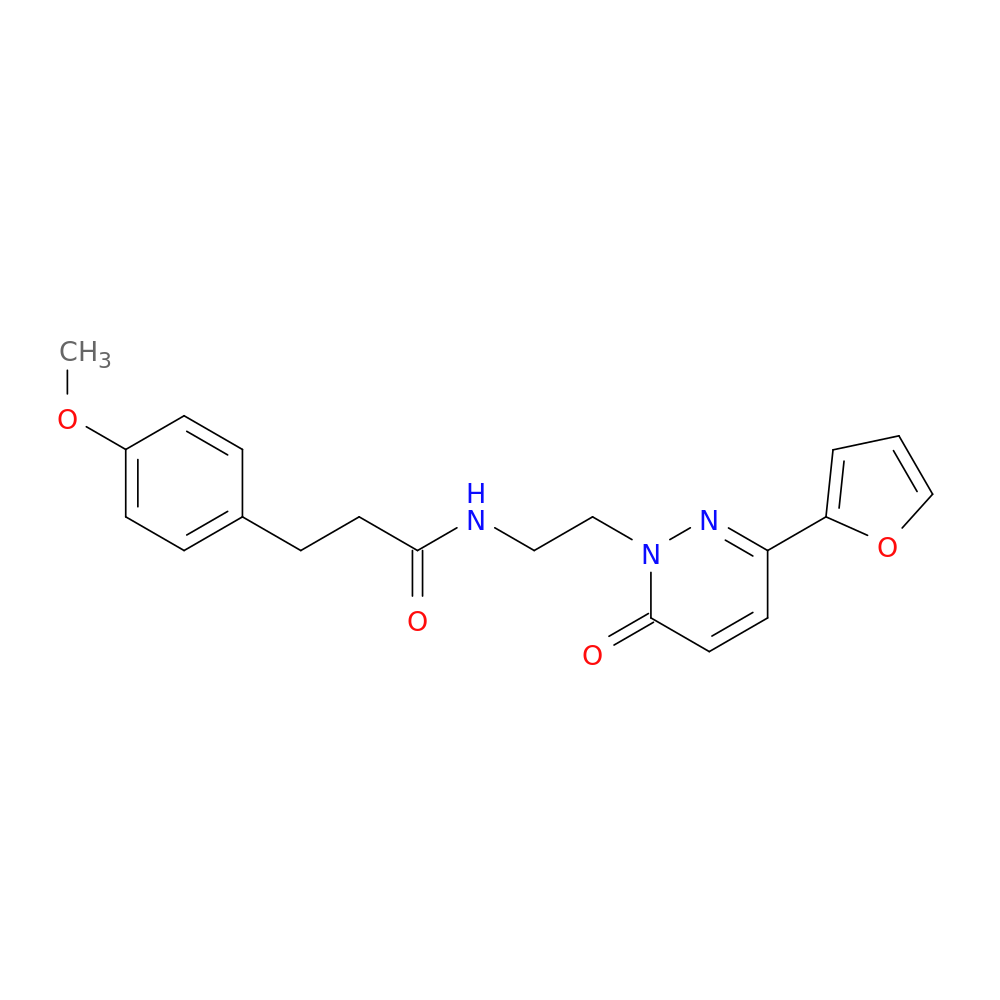 N-{2-[3-(furan-2-yl)-6-oxo-1,6-dihydropyridazin-1-yl]ethyl}-3-(4-methoxyphenyl)propanamide