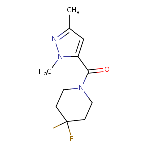 1-(1,3-dimethyl-1H-pyrazole-5-carbonyl)-4,4-difluoropiperidine