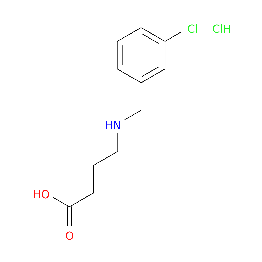 4-([(3-Chlorophenyl)methyl]amino)butanoic acid hydrochloride