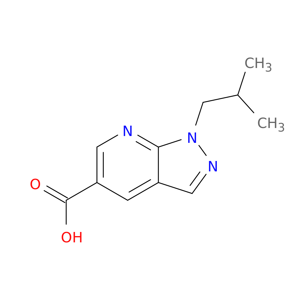 1-(2-methylpropyl)-1H-pyrazolo[3,4-b]pyridine-5-carboxylic acid