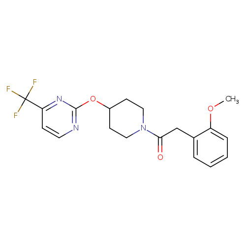 2-(2-methoxyphenyl)-1-(4-{[4-(trifluoromethyl)pyrimidin-2-yl]oxy}piperidin-1-yl)ethan-1-one