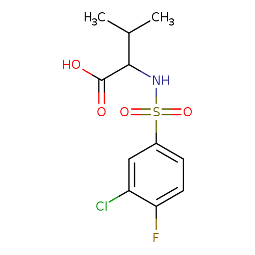 ((3-chloro-4-fluorophenyl)sulfonyl)valine