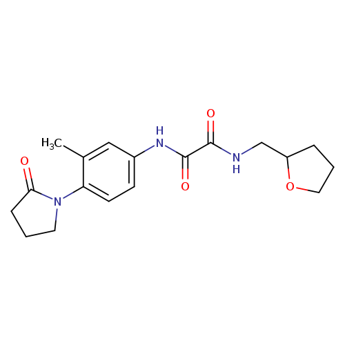 N'-[3-methyl-4-(2-oxopyrrolidin-1-yl)phenyl]-N-[(oxolan-2-yl)methyl]ethanediamide
