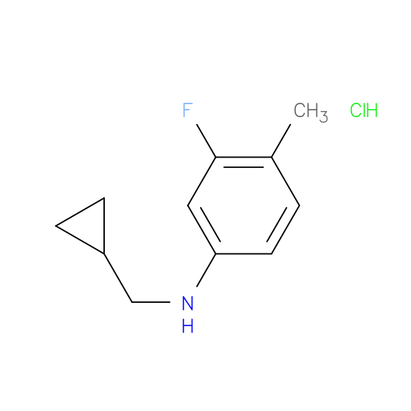 N-(Cyclopropylmethyl)-3-fluoro-4-methylaniline hydrochloride