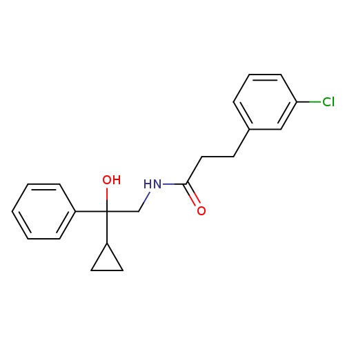3-(3-chlorophenyl)-N-(2-cyclopropyl-2-hydroxy-2-phenylethyl)propanamide