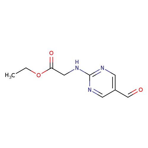 Ethyl n-(5-formylpyrimidin-2-yl)glycinate