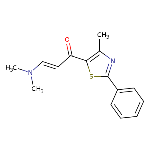 (2E)-3-(dimethylamino)-1-(4-methyl-2-phenyl-1,3-thiazol-5-yl)prop-2-en-1-one