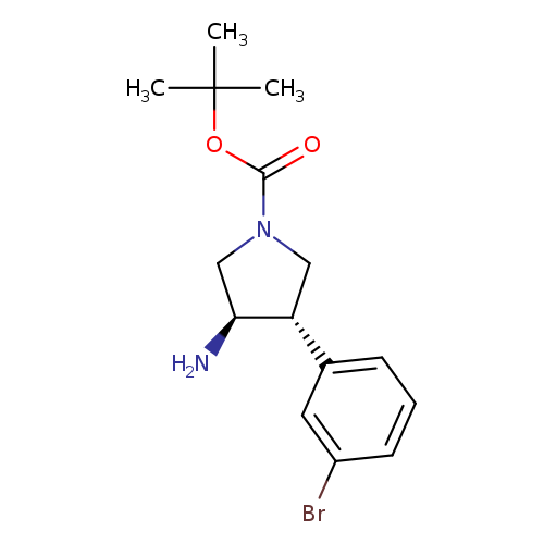 (3R,4S)-tert-Butyl 3-AMino-4-(3-broMophenyl)pyrrolidine-1-carboxylate