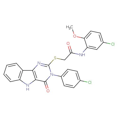 N-(5-chloro-2-methoxyphenyl)-2-{[3-(4-chlorophenyl)-4-oxo-3H,4H,5H-pyrimido[5,4-b]indol-2-yl]sulfanyl}acetamide