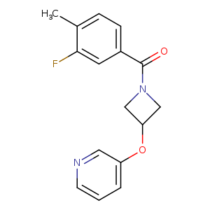 3-{[1-(3-fluoro-4-methylbenzoyl)azetidin-3-yl]oxy}pyridine