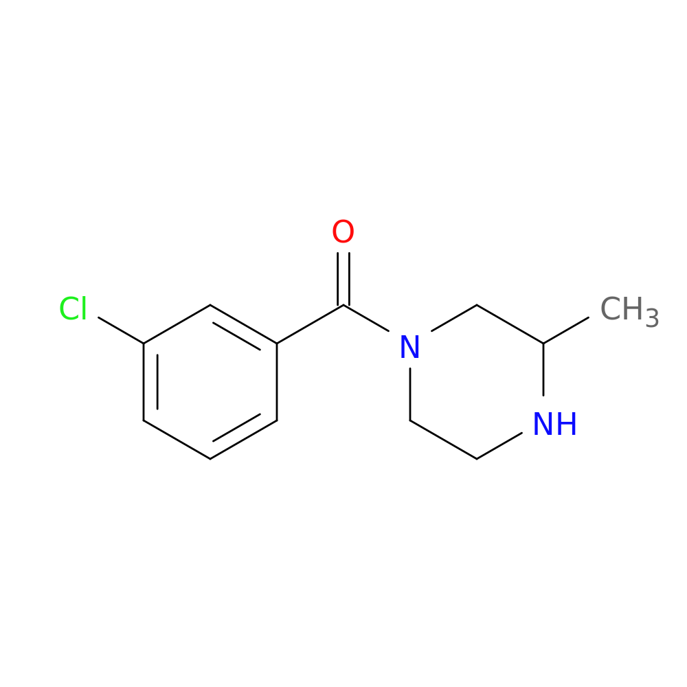 1-(3-chlorobenzoyl)-3-methylpiperazine
