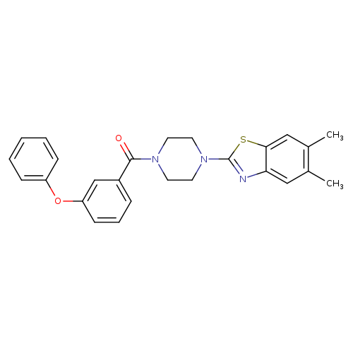 5,6-dimethyl-2-[4-(3-phenoxybenzoyl)piperazin-1-yl]-1,3-benzothiazole