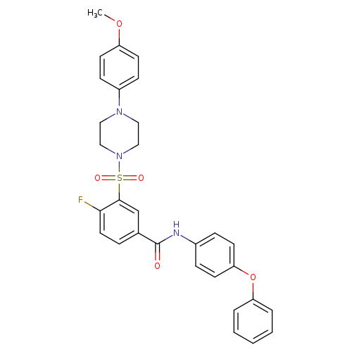 4-fluoro-3-{[4-(4-methoxyphenyl)piperazin-1-yl]sulfonyl}-N-(4-phenoxyphenyl)benzamide