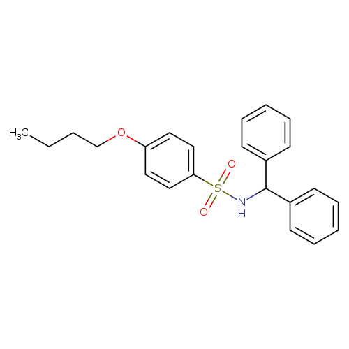 4-butoxy-N-(diphenylmethyl)benzene-1-sulfonamide