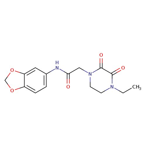 N-(2H-1,3-benzodioxol-5-yl)-2-(4-ethyl-2,3-dioxopiperazin-1-yl)acetamide
