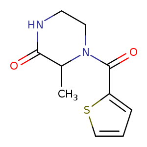3-methyl-4-(thiophene-2-carbonyl)piperazin-2-one