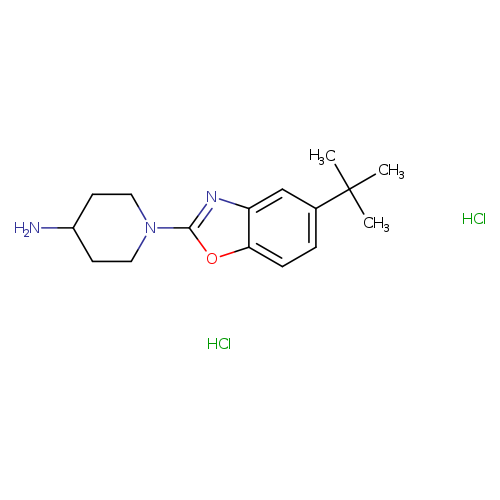 1-(5-(tert-Butyl)benzo[d]oxazol-2-yl)piperidin-4-amine dihydrochloride